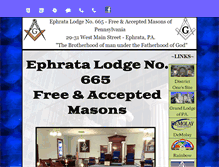 Tablet Screenshot of ephratalodge665.org